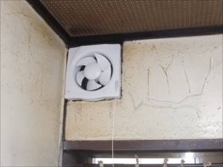 台所換気扇設置工事後の画像
