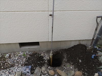 水抜栓取替工事前の画像